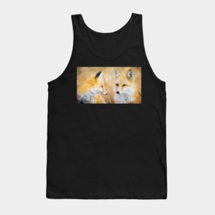 Summer Dreaming Fox Painting Tank Top